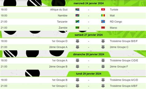 Can Voici Le Calendrier Complet Des Qualifications Images