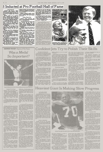 5 Inducted At Pro Football Hall Of Fame The New York Times