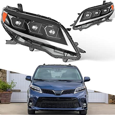 Amazon AKKON For 11 17 Toyota Sienna XL30 Smoked Tinted LED DRL