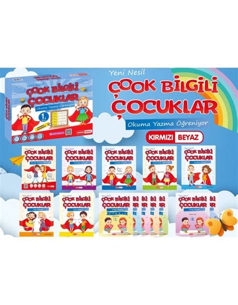 KIRMIZI BEYAZ 1 SINIF YENİ NESİL ÇOOK BİLGİLİ ÇOCUKLAR OKUMA YAZMA