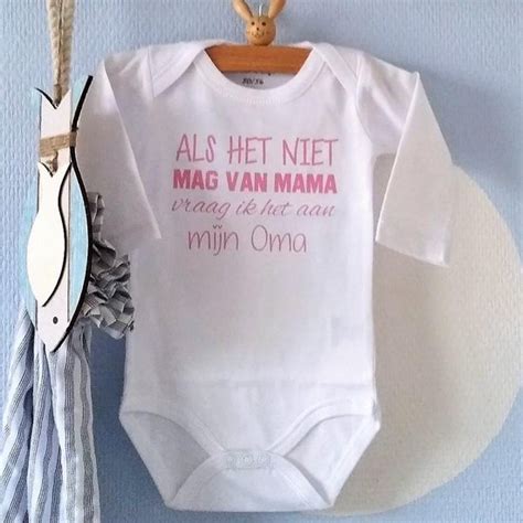 Baby Rompertje Met Tekst Meisje Als Het Niet Mag Van Mama Vraag Ik Het