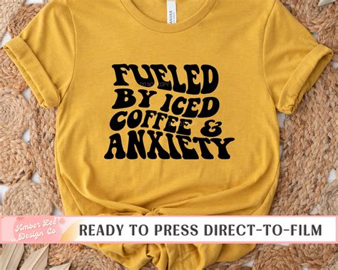 Dtf Transfers Ready To Press T Shirt Transfers Heat Transfer Direct To Film Anxiety And