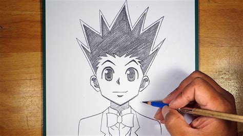 How To Draw Gon Freecss Gon Freecss Drawing Easy To Draw Youtube