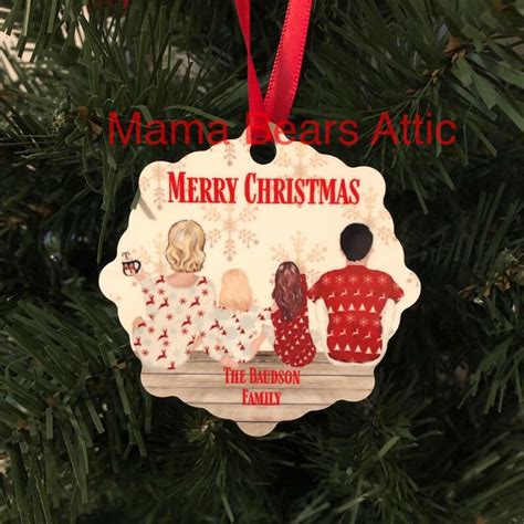 Family Christmas Ornament Personalized Personalized Ornament - Etsy