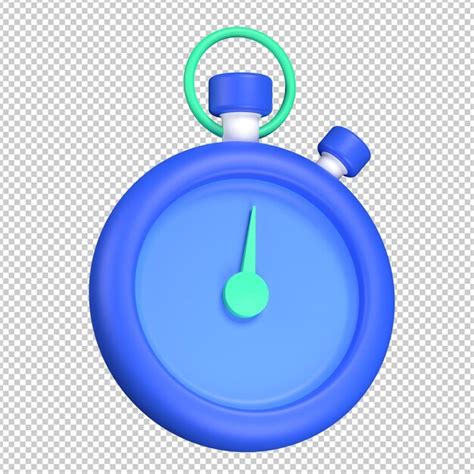 Cronómetro de ilustración de icono 3d psd Archivo PSD Premium