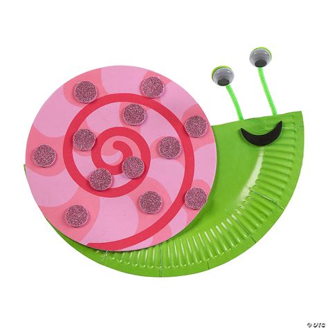 Snail Paper Plate Rocker Craft Kit Makes 12 Oriental Trading