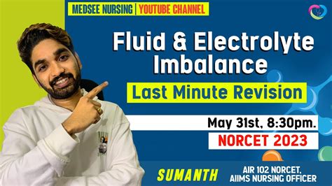 Fluid And Electrolytes Last Minute Revision For Aiims Norcet Medsee