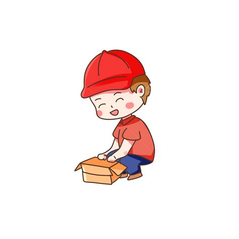 Hand Drawn Expression Hd Transparent Hand Drawn Cartoon Courier