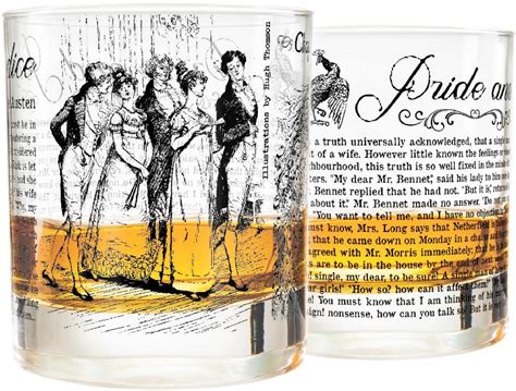 Greenline Goods Whiskey Glasses Jane Austen Ts