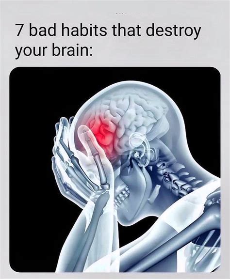 Bad Habits That Destroy Your Brain Thread From Q