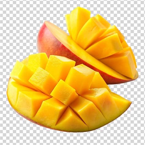 Premium PSD Mango Slices Isolated On Transparent Background