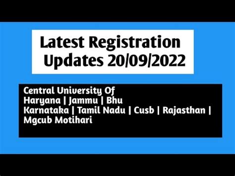 Latest Updates On Cuet Counselling Central Universities