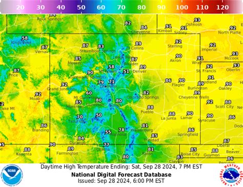 NOAA Graphical Forecast for Colorado