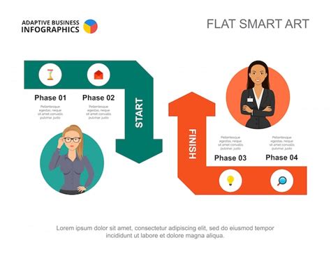 Free Vector Colorful Timeline Infographic With Four Phases