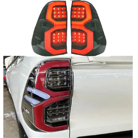 L Mpadas LED Tail Para Toyota Hilux Revo Rocco 2015 2024 Luzes