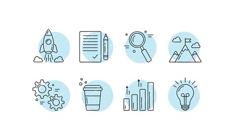 Premium Vector Startup Line Icons Vector Illustration