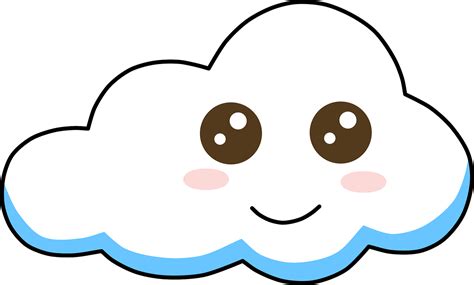 Nuvola Kawaii Cielo Tempo Grafica Vettoriale Gratuita Su Pixabay