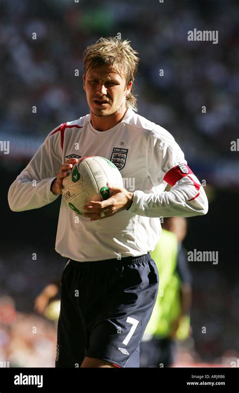 David Beckham England Captain World Cup Qualifying Wales and England ...