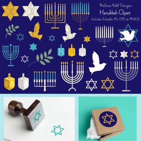 Hanukkah Holidays Clip Art Images | MasterBundles