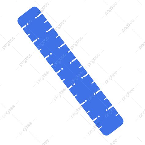 Cartoon Ruler Png Picture Blue Ruler Cartoon Experiment Teaching Equipment Blue Ruler