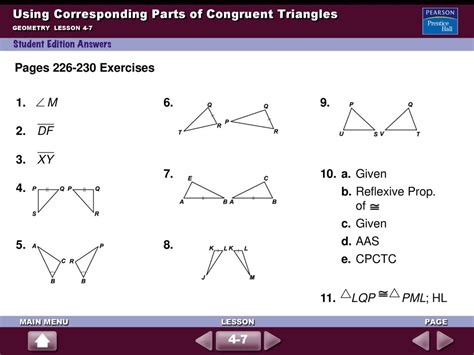 Using Corresponding Parts Of Congruent Triangles Ppt Download Worksheets Library