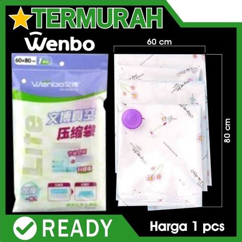 Vacuum X Bag Kantong Vakuum Wenbo Vakum Pakaian Baju Plastic Vacum