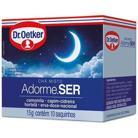 Dr Oetker Chá Misto Adorme SER Sabor Camomila Capim Cidreira Hortelã e