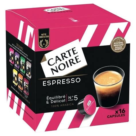 Carte Noire Espresso Compatible Dolce Gusto Capsules Caf