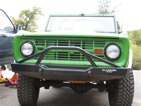 Hanson Offroad Feb1402 P Early Bronco Pre Runner Front Winch Bumper