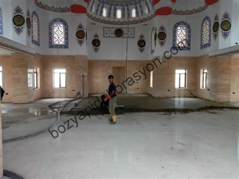 Tekirdağ İmam Ali Camii Şap ve Cami Temizliği Boz Yapı Dekorasyon