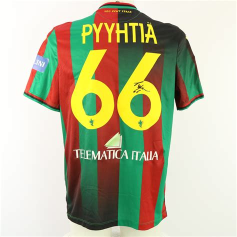 Pyyhtia S Match Worn Signed Shirt Ternana Vs Cosenza Charitystars