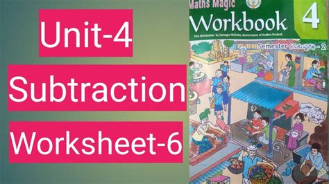 Th Class Maths Magic Workbook Semester Unit Subtraction