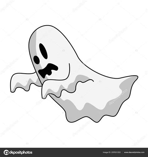 Scary Cartoon Ghost Face