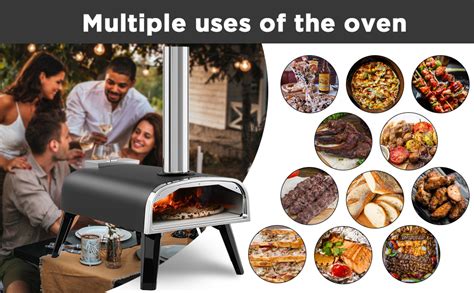 Aidpiza Pizza Oven Outdoor 12 Wood Fired Pizza Ovens Pellet Pizza