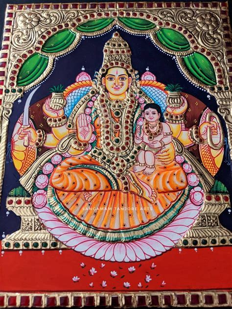 Sangamam Ashtalakshmi Tanjore Painting Set Of Gold Paintings Pooja