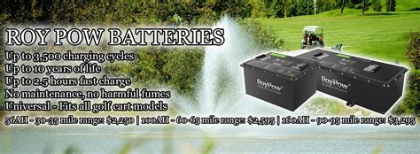 RoyPow Batteries Golf Cart Lithium Battery