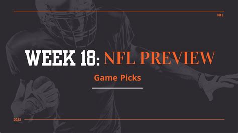 Week 18 Nfl Game Picks Rivalry Sports