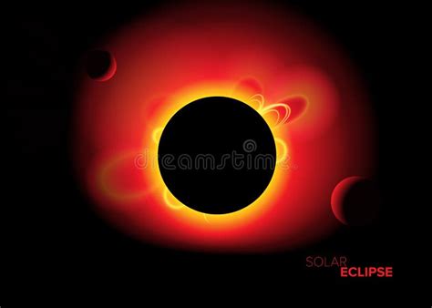 Solar Eclipse In Vector Art Stock Illustration Illustration Of Vector