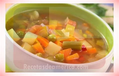 Receta De Sopa De Verduras Recetas Fáciles