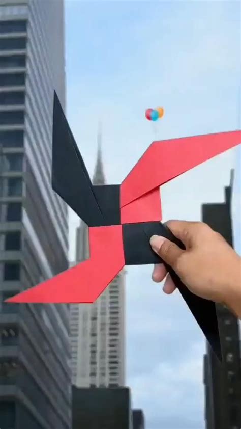 How to make a paper ninja star origami paper ninja star paper ka ninja ...