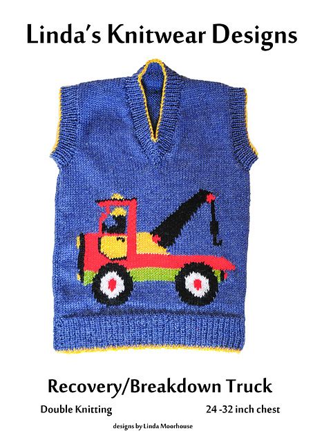 Ravelry Recovery And Breakdown Tow Truck Sweater Pattern By Linda