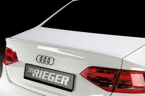 Rieger Audi A4 B8 Saloon Pre Facelift Spoiler Lip Progressive Parts