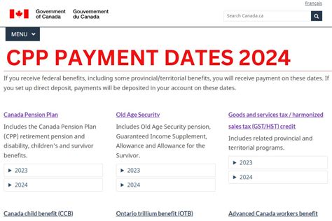 CPP Payment Dates 2025 Released Check Canada Pension Payment Plan