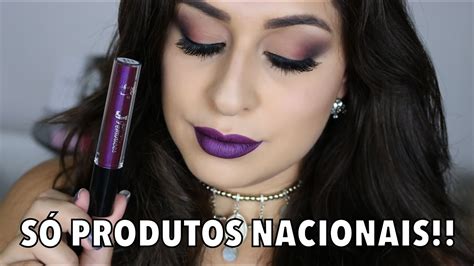 Maquiagem Esfumada Usando Produtos Nacionais Passo A Passo Youtube