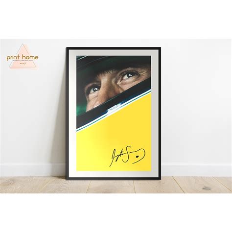 Quadro Poster Placa MDF Ayrton Senna Shopee Brasil