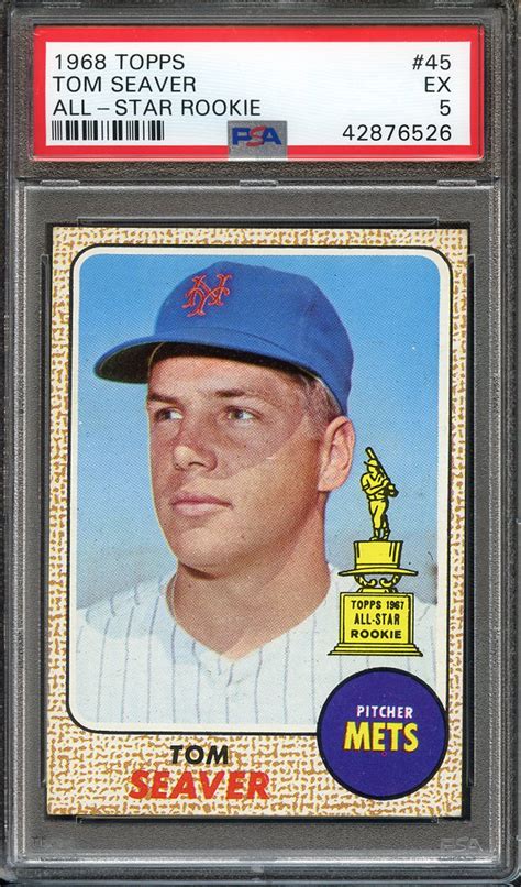 Lot Detail Topps Tom Seaver All Star Rookie Psa Ex