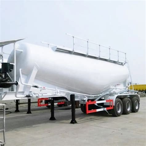 Heavy Duty 20FT Or 40FT Semi Trailer Powder Tank Semi Trailer Bulk