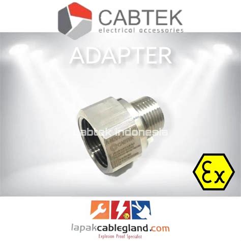 Jual Adapter Exproof Cabtek Pg M X Npt F Brass Nickel Cmp