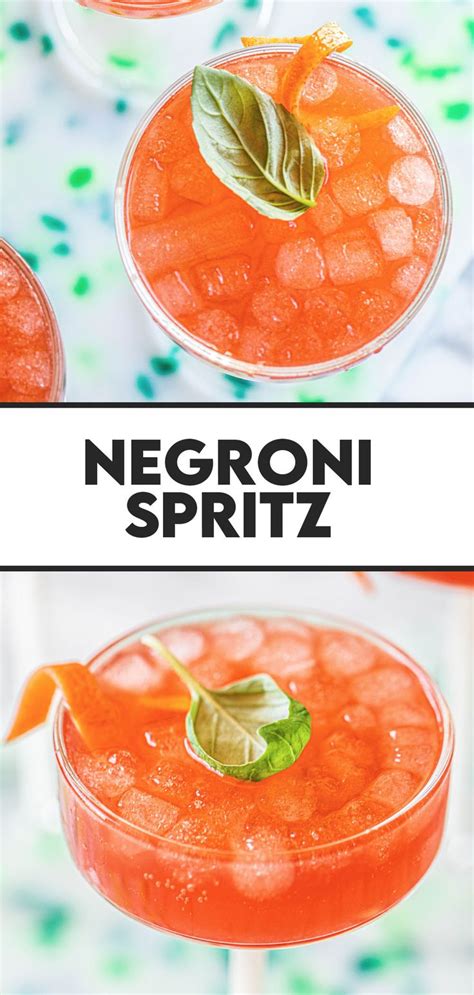 Negroni Spritz Negroni Sbagliato Recipe Italian Cocktail Recipes