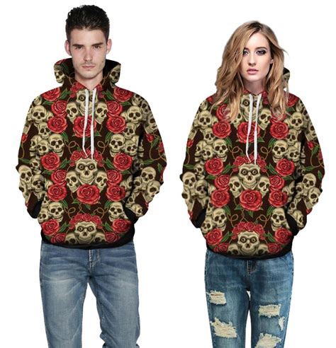 Mr1991inc New Autumn Winter Fashion Menwomen Hooded Hoodies Print